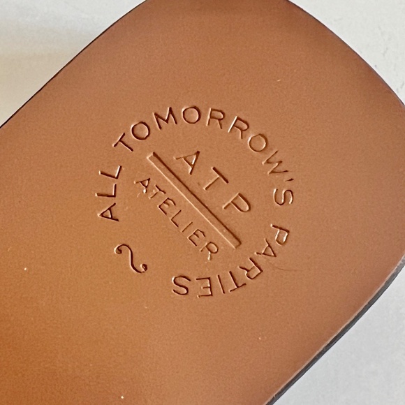 ATP ATELIER Flatform Vacchetta Leather Sandal in Terra/Black Size 39 with Box - Picture 8 of 13